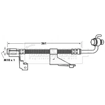 Flexible de frein BORG & BECK BBH6972