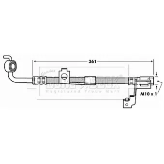 Flexible de frein BORG & BECK BBH6973