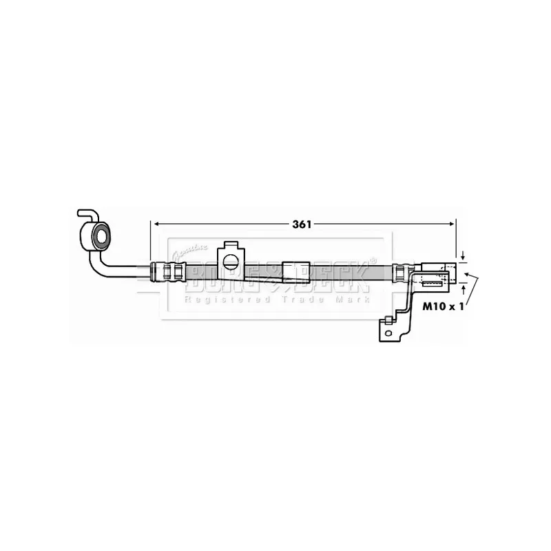 Flexible de frein BORG & BECK BBH6973