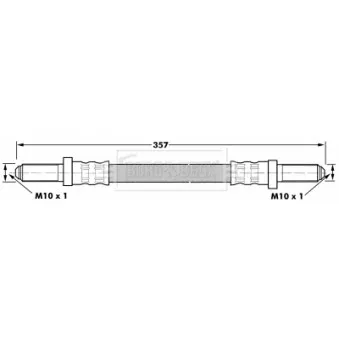 Flexible de frein BORG & BECK BBH6976