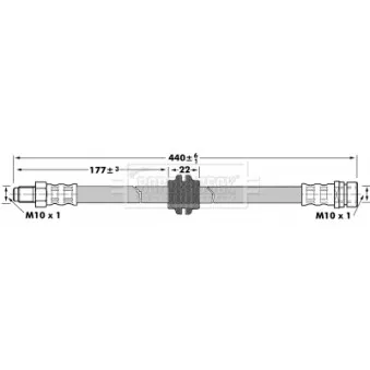Flexible de frein BORG & BECK BBH6977