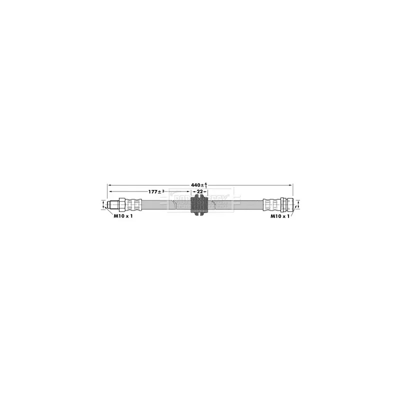 Flexible de frein BORG & BECK BBH6977