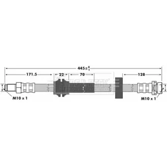 Flexible de frein BORG & BECK BBH6978