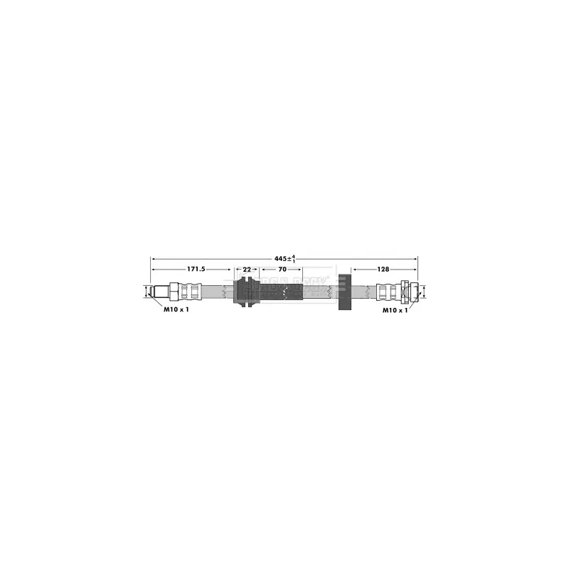 Flexible de frein BORG & BECK BBH6978