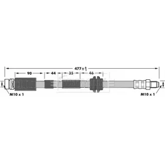 Flexible de frein BORG & BECK BBH6985
