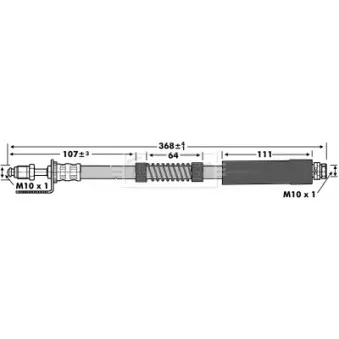Flexible de frein BORG & BECK BBH6986