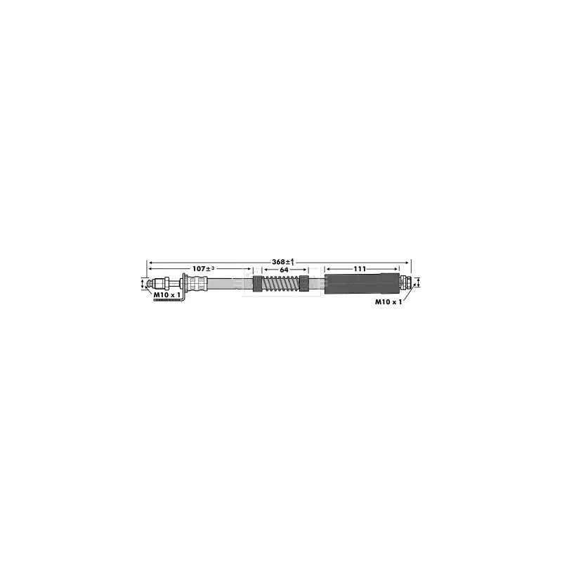 Flexible de frein BORG & BECK BBH6986
