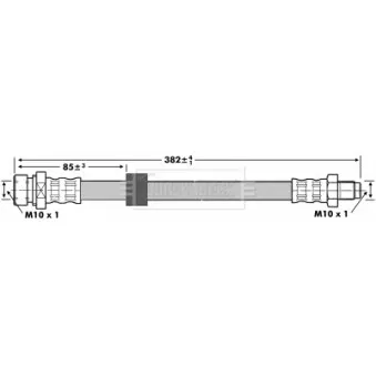 Flexible de frein BORG & BECK BBH6987