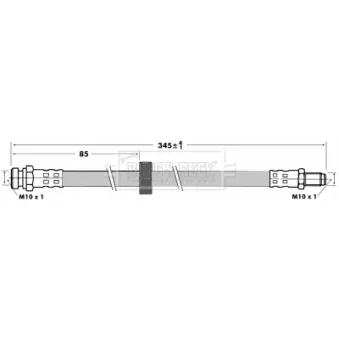 Flexible de frein BORG & BECK BBH6988