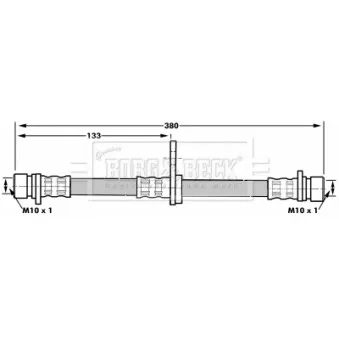 Flexible de frein BORG & BECK BBH6990