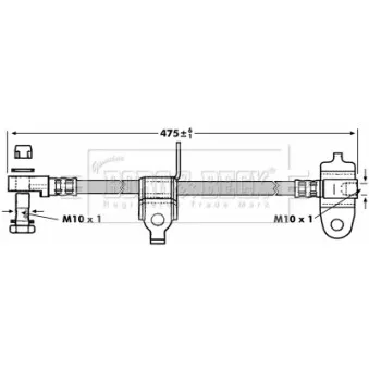 Flexible de frein BORG & BECK BBH6996
