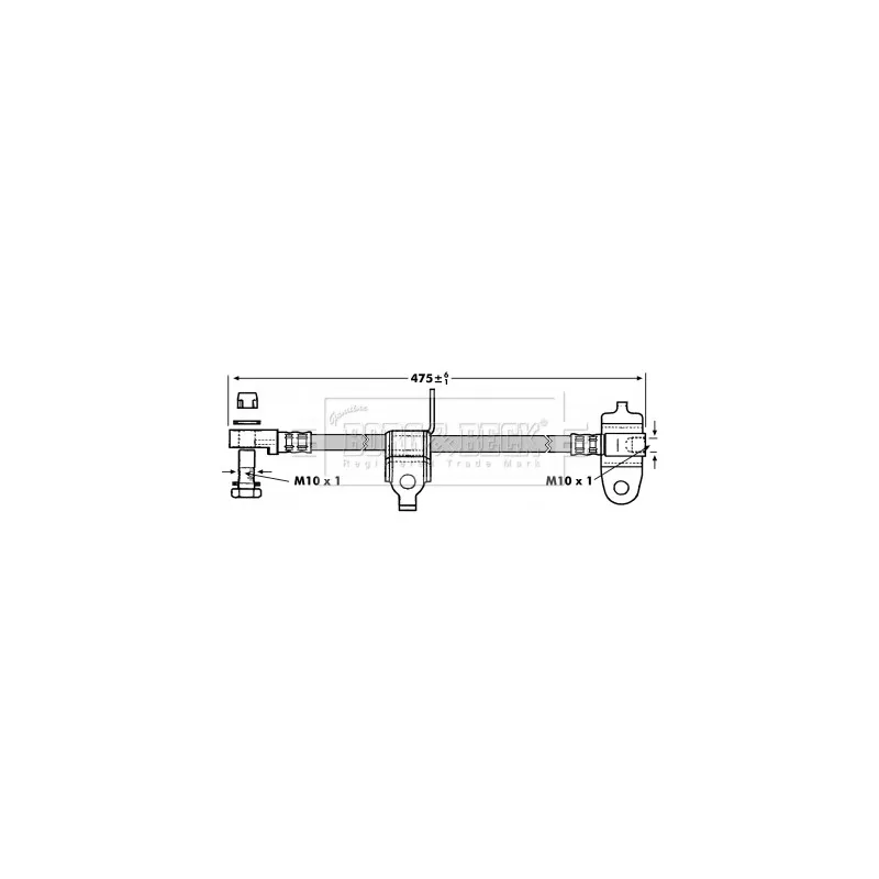 Flexible de frein BORG & BECK BBH6996