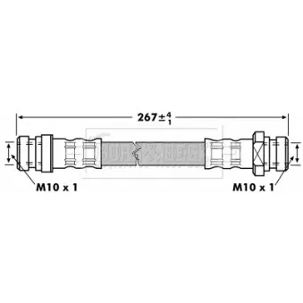 Flexible de frein BORG & BECK BBH7002