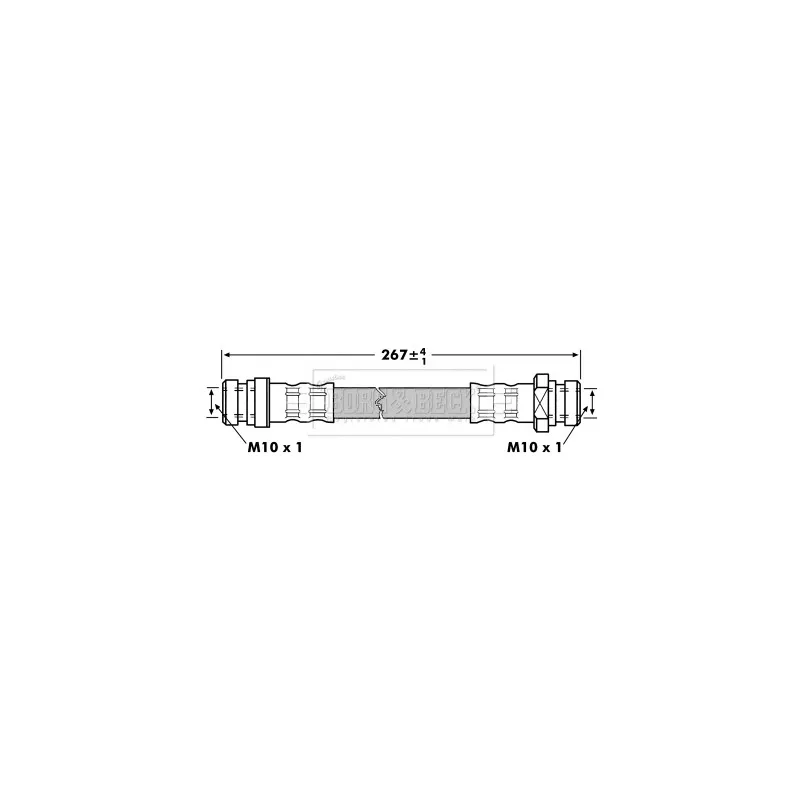 Flexible de frein BORG & BECK BBH7002