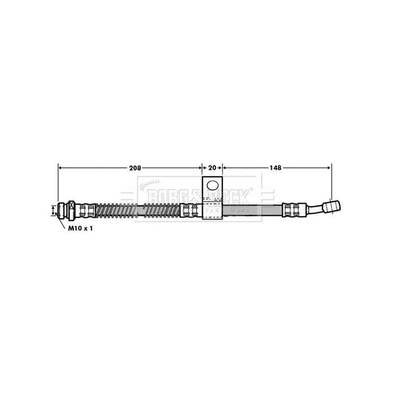 Flexible de frein BORG & BECK BBH7004