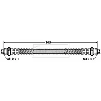 Flexible de frein BORG & BECK BBH7006