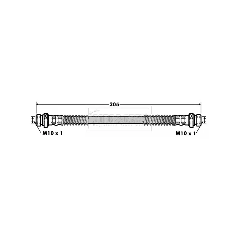 Flexible de frein BORG & BECK BBH7006