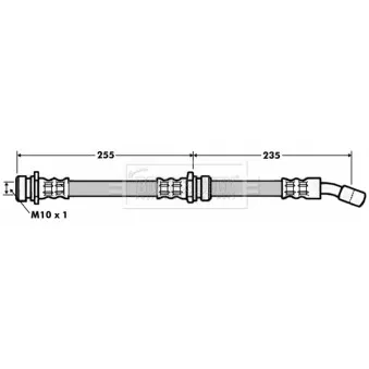 Flexible de frein BORG & BECK BBH7008