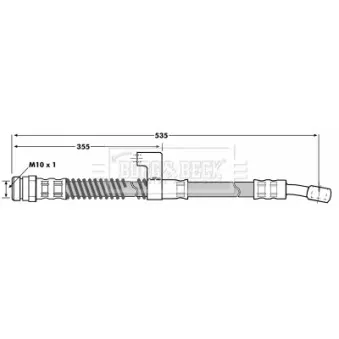 Flexible de frein BORG & BECK BBH7009