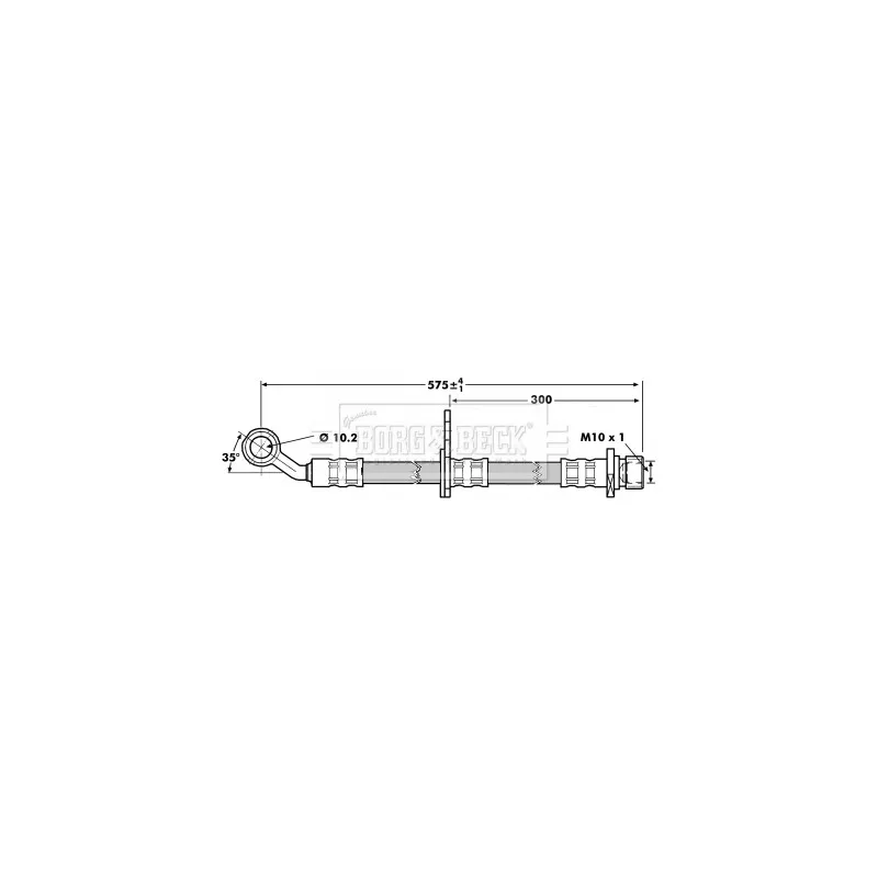 Flexible de frein BORG & BECK BBH7016