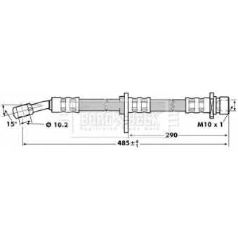 Flexible de frein BORG & BECK BBH7018
