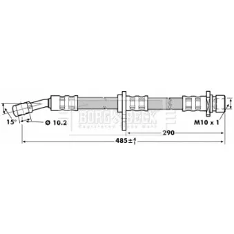 Flexible de frein BORG & BECK BBH7019