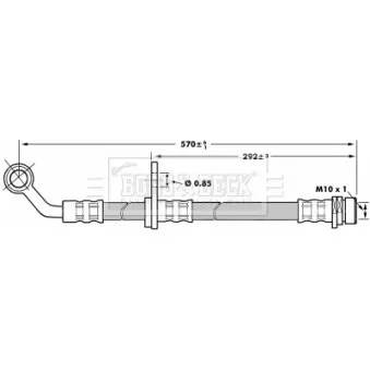 Flexible de frein BORG & BECK BBH7021
