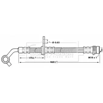 Flexible de frein BORG & BECK BBH7023