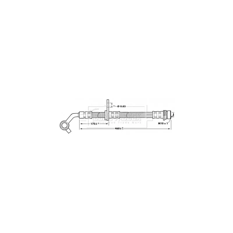 Flexible de frein BORG & BECK BBH7023