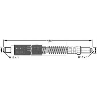 Flexible de frein BORG & BECK BBH7026