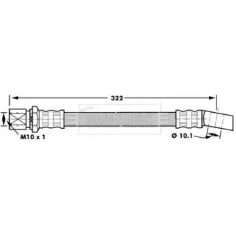 Flexible de frein BORG & BECK BBH7027