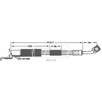 Flexible de frein BORG & BECK BBH7028