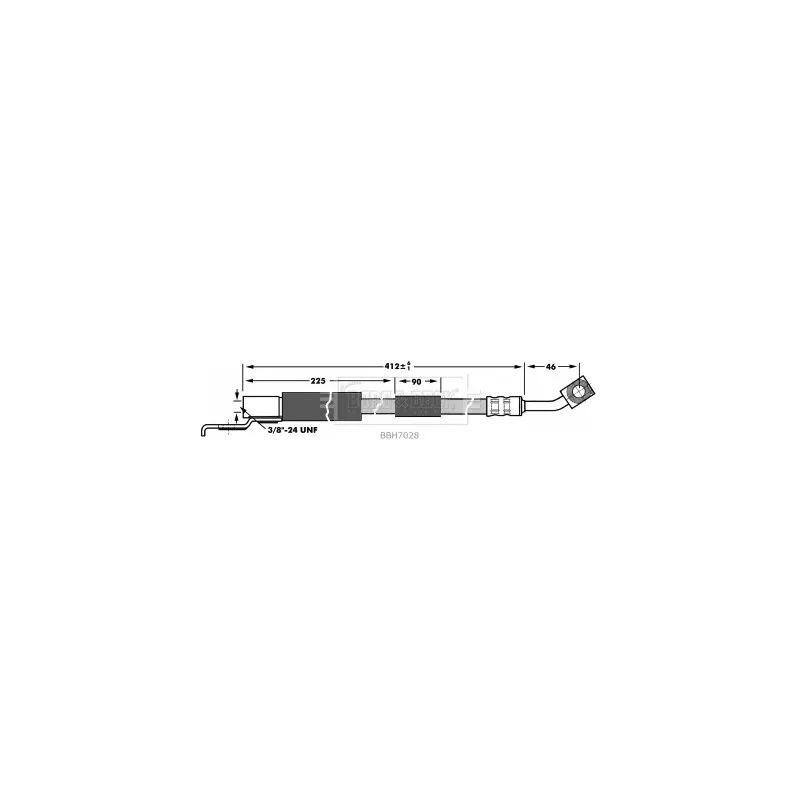 Flexible de frein BORG & BECK BBH7028