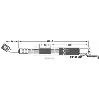 Flexible de frein BORG & BECK BBH7029