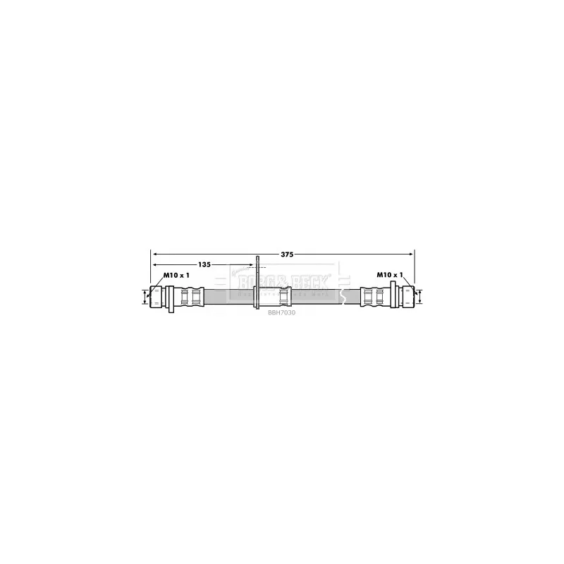 Flexible de frein BORG & BECK BBH7030