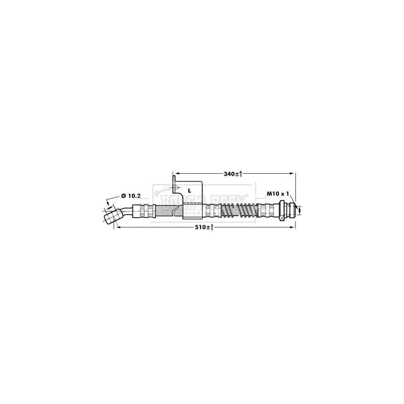 Flexible de frein BORG & BECK BBH7032
