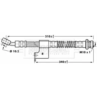 Flexible de frein BORG & BECK BBH7033