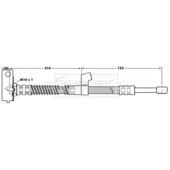 Flexible de frein BORG & BECK BBH7034