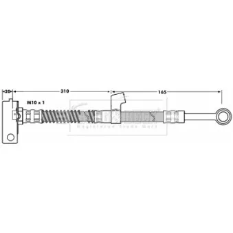 Flexible de frein BORG & BECK BBH7035