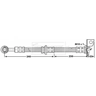 Flexible de frein BORG & BECK BBH7039