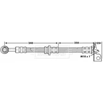 Flexible de frein BORG & BECK BBH7040