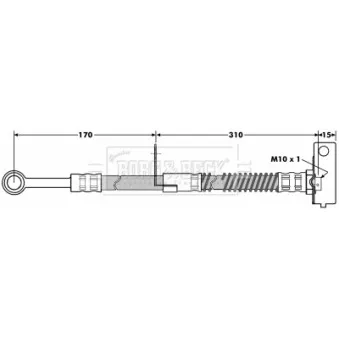 Flexible de frein BORG & BECK BBH7042