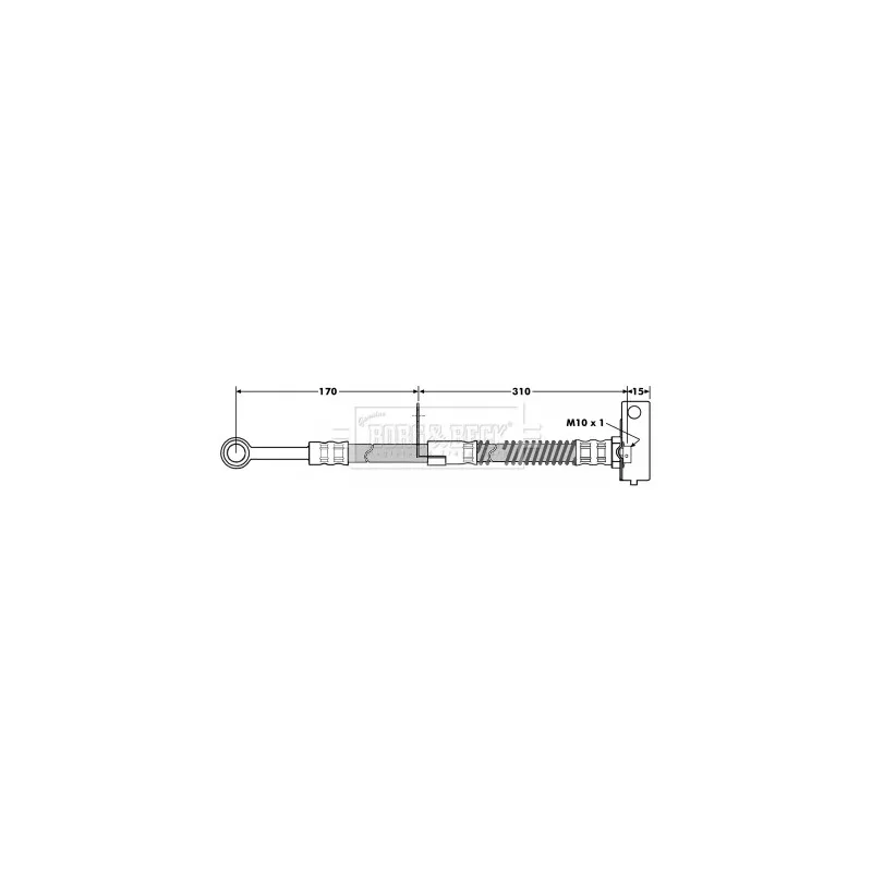 Flexible de frein BORG & BECK BBH7042