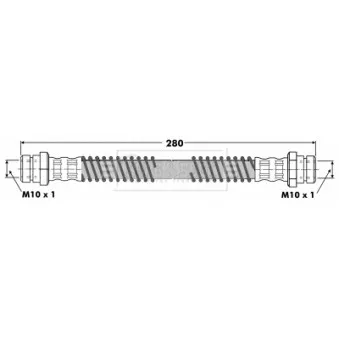 Flexible de frein BORG & BECK BBH7043