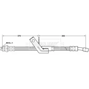 Flexible de frein BORG & BECK BBH7045