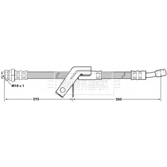 Flexible de frein BORG & BECK BBH7046