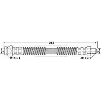 Flexible de frein BORG & BECK BBH7054