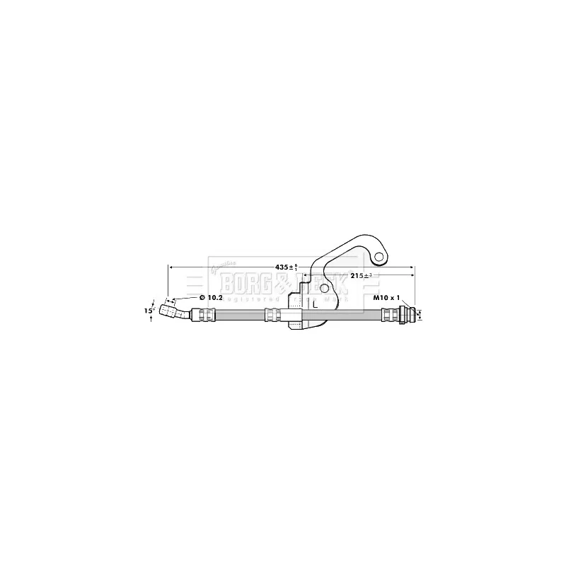 Flexible de frein BORG & BECK BBH7055