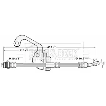 Flexible de frein BORG & BECK BBH7056