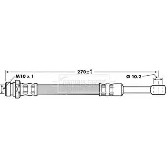 Flexible de frein BORG & BECK BBH7057